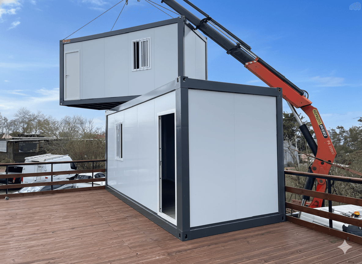 Module E-BOX en cours de livraison et installation a La Reunion